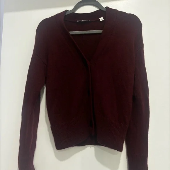 Boxy Wool & Cashmere Theory Cardigan - Picture 2 of 6